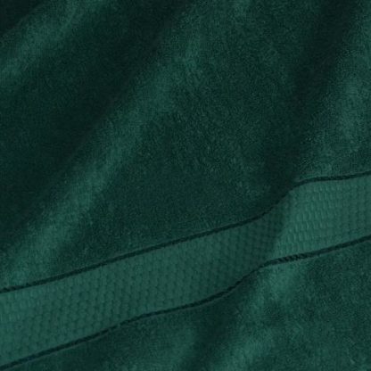 Полотенце махровое темно-зеленое